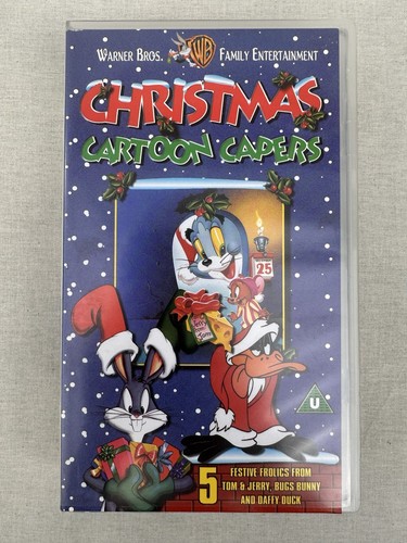 Christmas cartoon capers vhs - christmas,