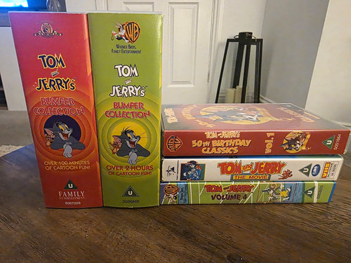 Tom and jerry vhs box - tom,